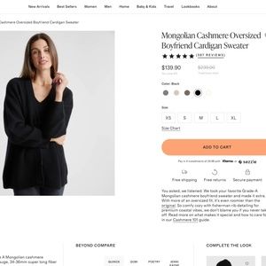 Quince Cashmere Sweater - JK dupe